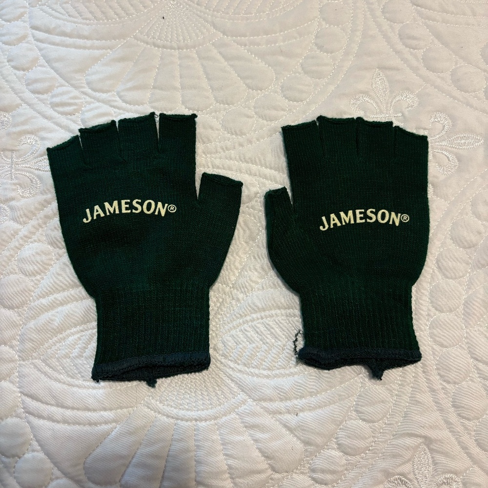 Jameson Green Fingerless Knit Gloves
